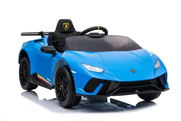 Elektro Kinderauto, Lamborghini Huracan, lizenziert, 12V Akku, 2 Motoren, 2,4Ghz Fernsteuerung, MP3, Ledersitz, EVA